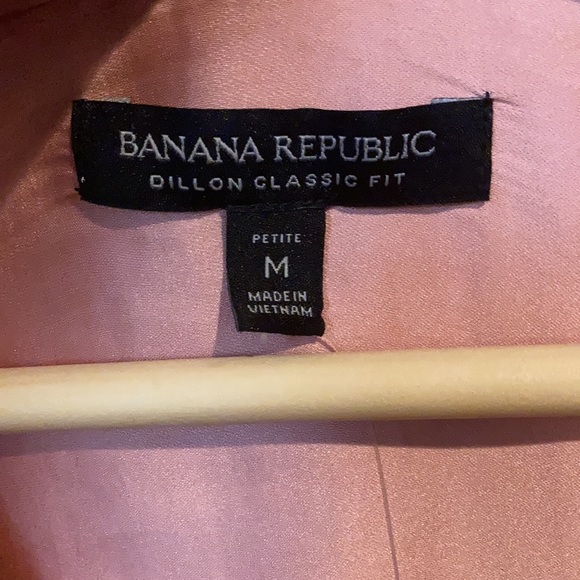 Peach coral button down dress shirt satin - Picture 5 of 5